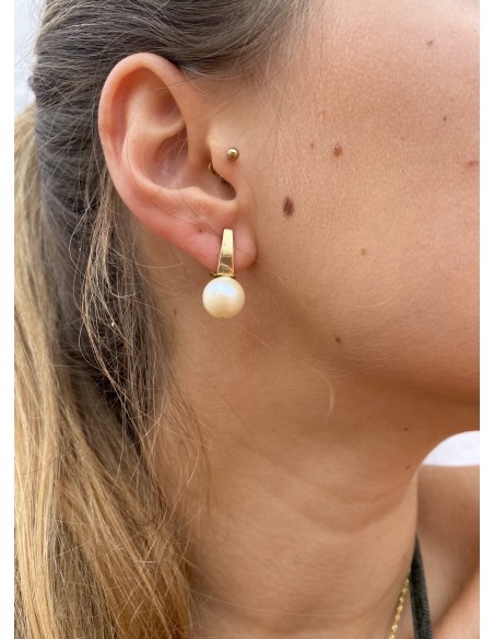 Pendientes de Perla en Oro 18k