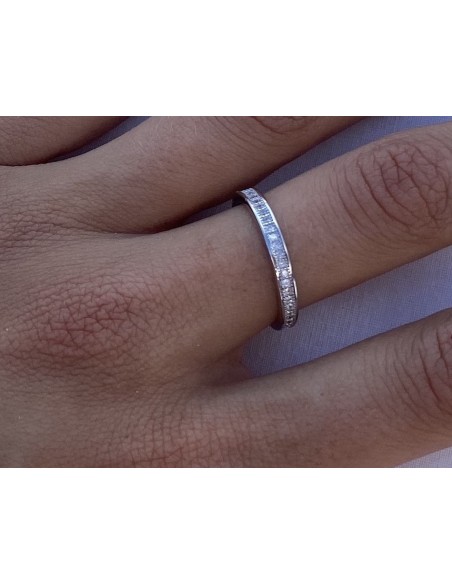 Anillo de Plata 1ª Ley con Circonitas