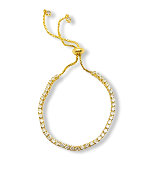 Pulsera con Circonitas de Acero