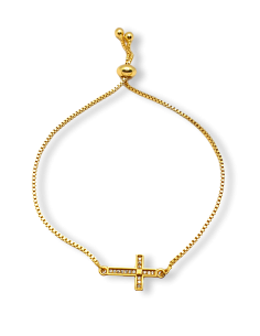 Pulsera Ajustable Cruz de...