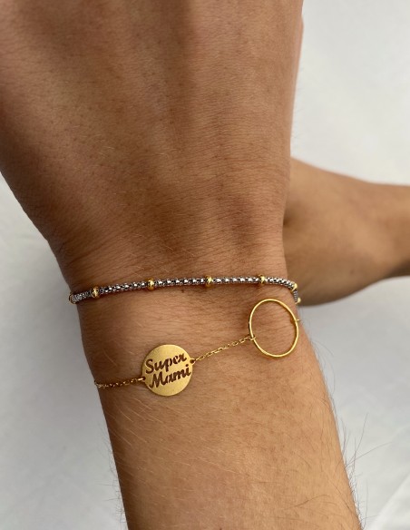 Pulsera SuperMami en Oro 18k