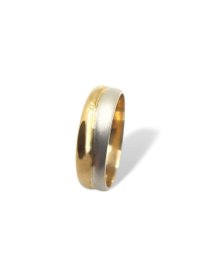 Alianza de Oro 18k Bicolor