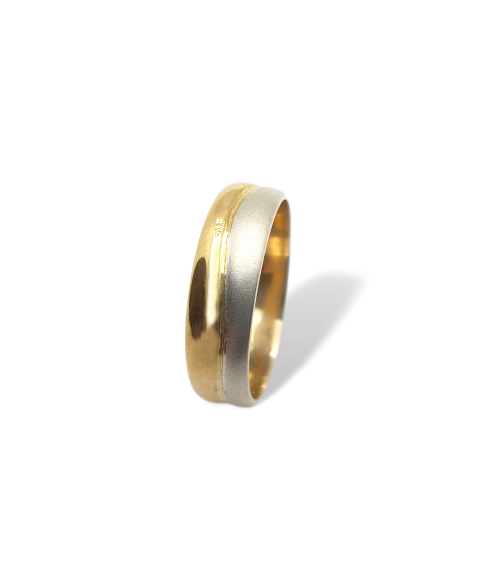 Alianza de Oro 18k Bicolor