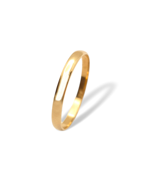 Alianza de Matrimonio Fina Clasica en Oro 18k