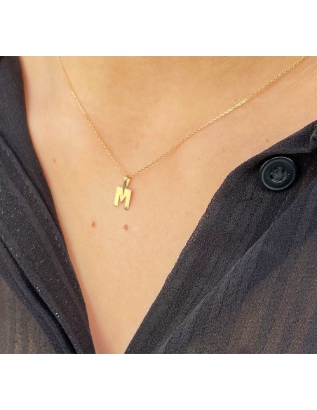 Colgante Inicial Personalizada en Oro 18k