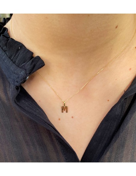 Colgante Inicial Personalizada en Oro 18k