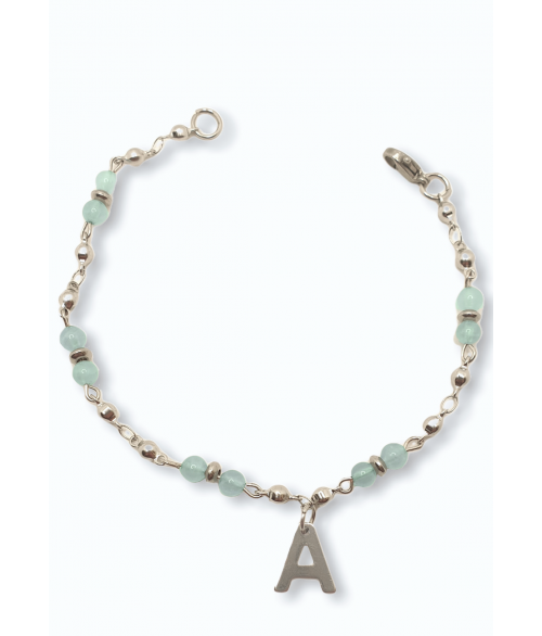 Pulsera Piedra Aguamarina Personalizada