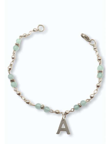 Pulsera Piedra Aguamarina Personalizada