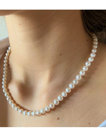 Collar de Perlas Naturales