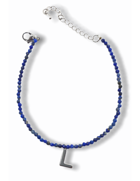 Pulsera piedra Lapislázuli personalizada