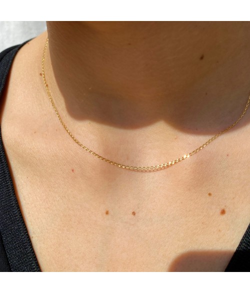 Cadena de Oro 18k Barbada