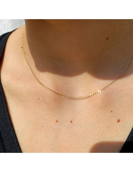 Cadena de Oro 18k Barbada