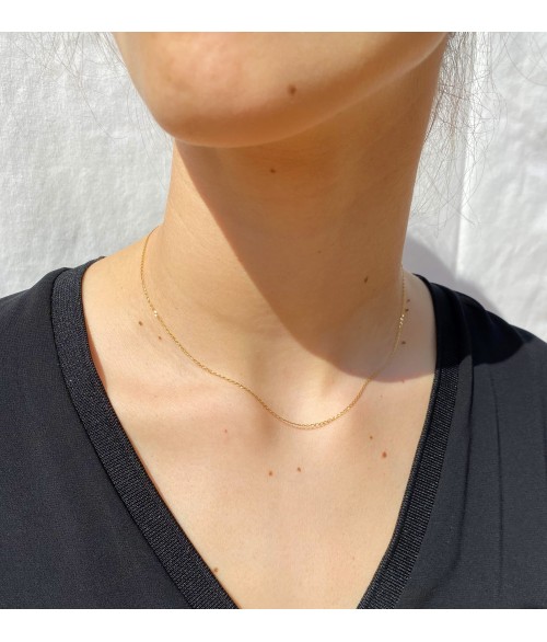 Cadena de Oro 18k Barbada