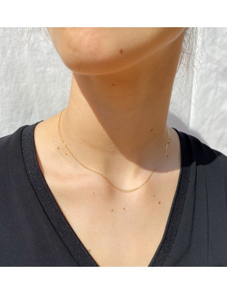 Cadena de Oro 18k Barbada