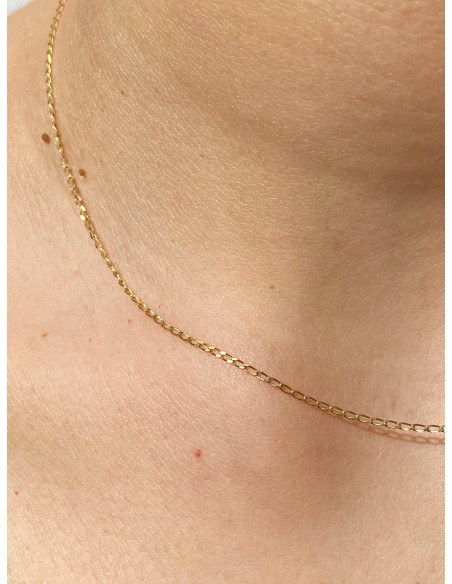 Cadena de Oro 18k Barbada