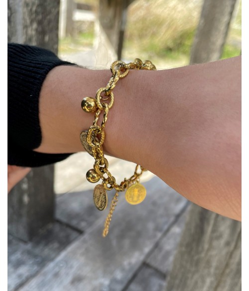 Pulsera Santos de Acero