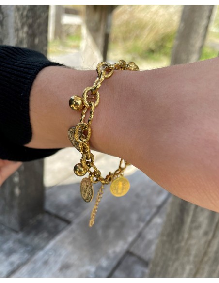 Pulsera Santos de Acero
