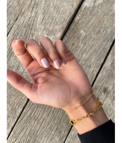 Pulsera Fina con Bolas en Acero