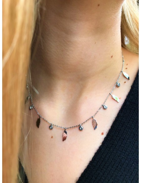 Collar de Acero Plumas