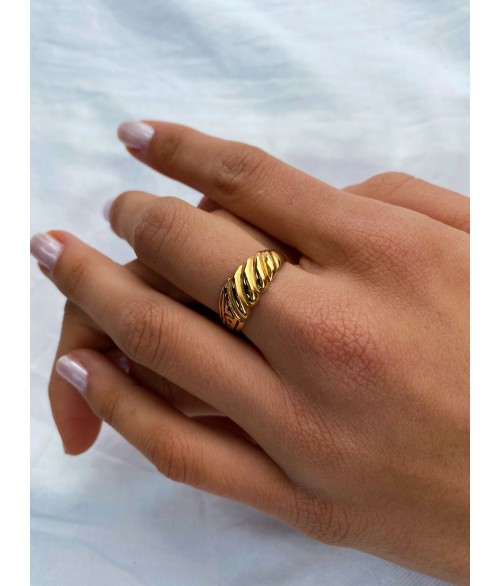 Anillo de Oro 18k Gallones y Calado