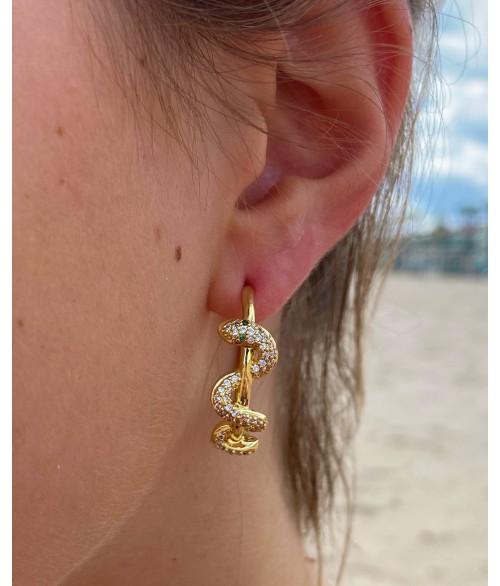 Pendientes de Serpiente de Acero