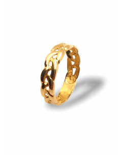 Anillo Cadena en Oro 18k