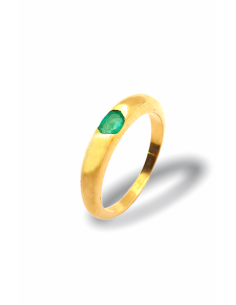 Anillo con Esmeralda en Oro...