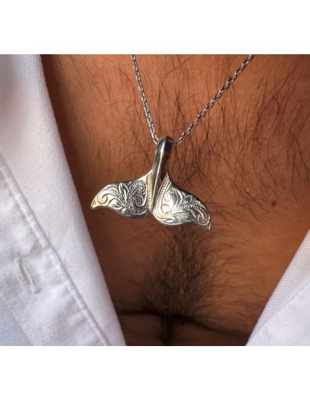Colgante Cola de Ballena en Plata