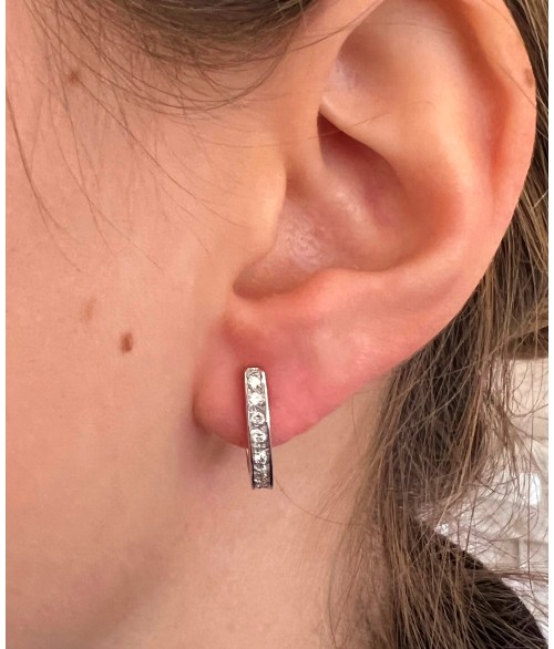 Pendientes Aro de Diamantes en Oro...