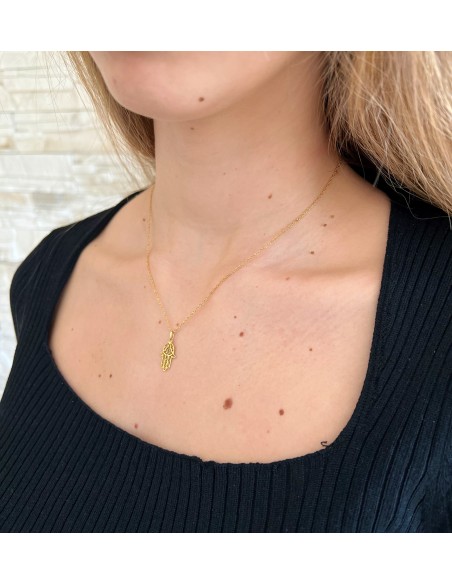 Colgante Mano de Fatima de Oro Amarillo 18k