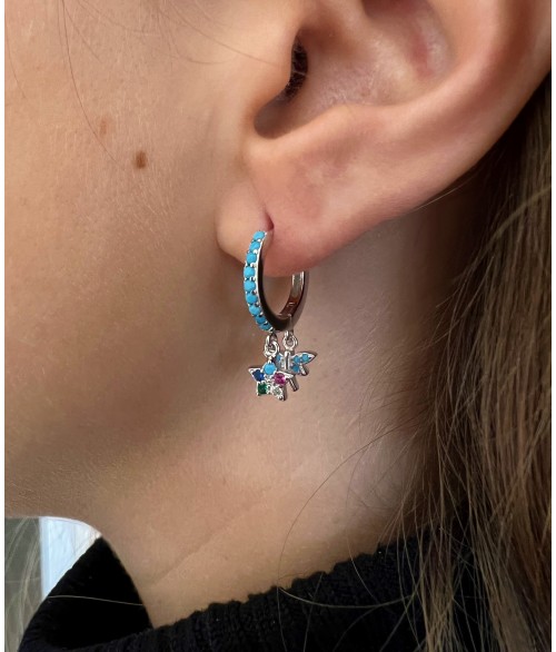 Pendientes de Aro Colgante Estrella...