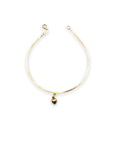 Pulsera Corazón en Oro 18k
