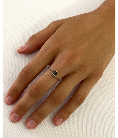 ANILLO DIAMANTE NEGRO