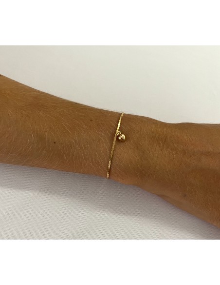 Pulsera Corazón en Oro 18k
