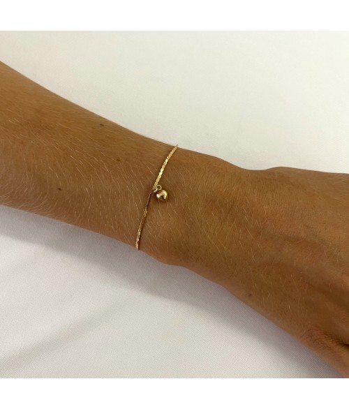 Pulsera Corazón en Oro 18k