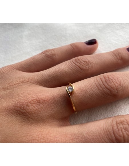 ANILLO SOLITAIRE SPIRAL