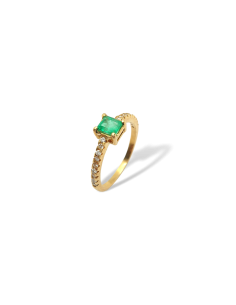 Anillo Esmeralda de Oro...