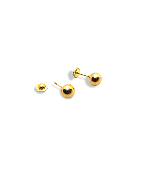 PENDIENTES BOLA DE ORO MINI