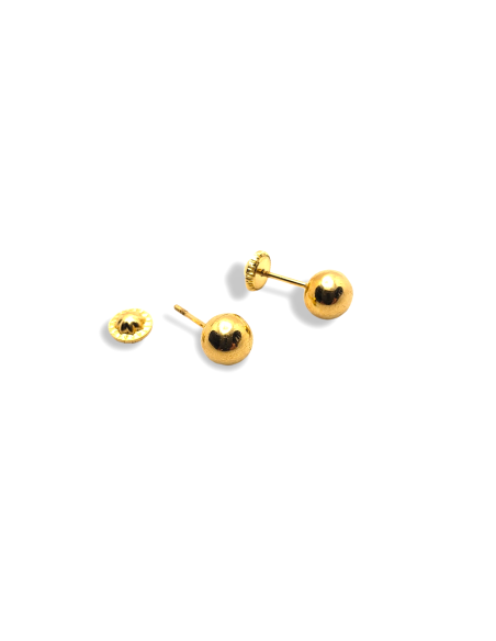 PENDIENTES BOLA DE ORO MINI