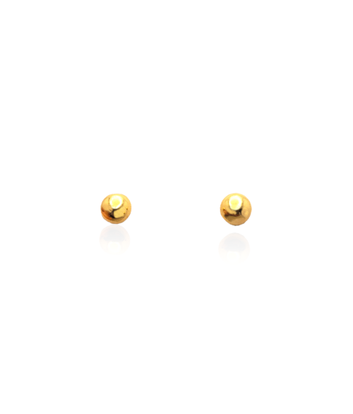 PENDIENTES BOLA DE ORO