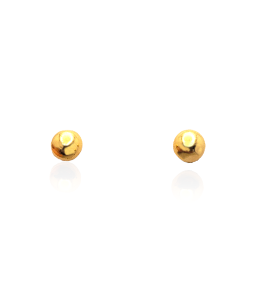PENDIENTES BOLA DE ORO L