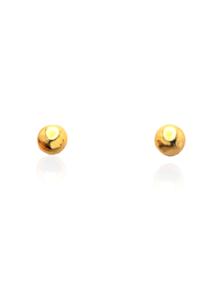 PENDIENTES BOLA DE ORO L