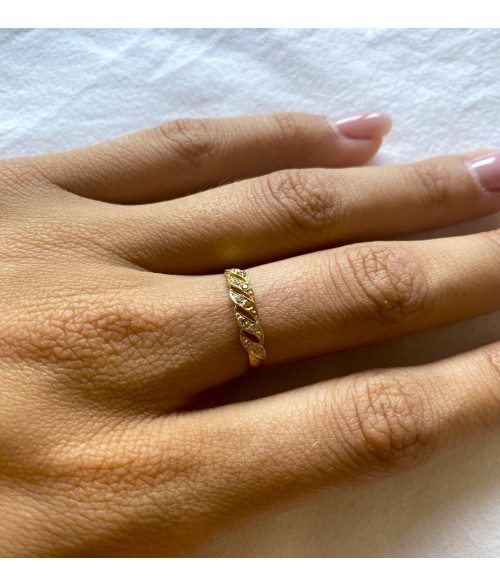 ANILLO TRENZA