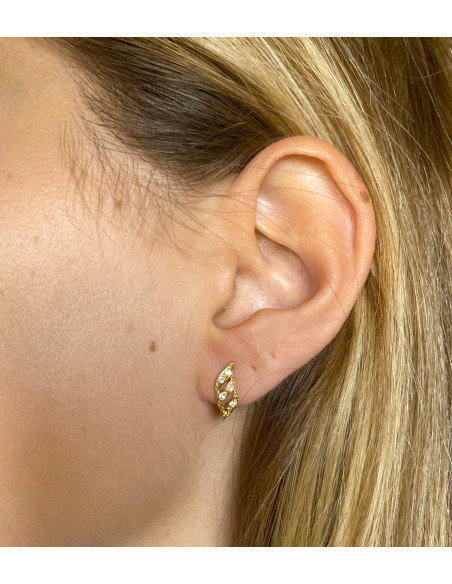 PENDIENTES TRENZA