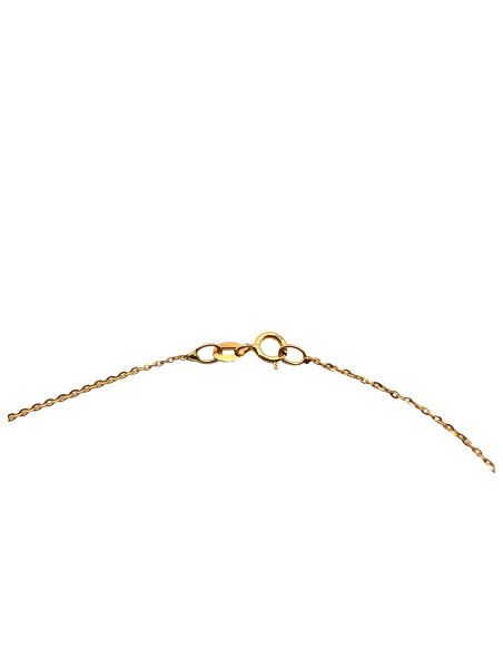 COLGANTE DE ESMERALDA NATURAL CON CADENA DE ORO