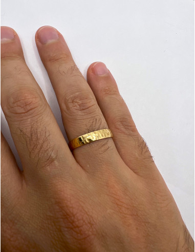 Alianza Natura Ancha en Oro 18k