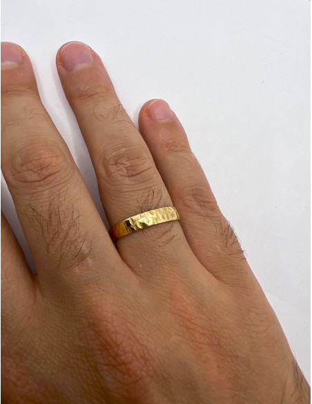 Alianza Natura Ancha en Oro 18k