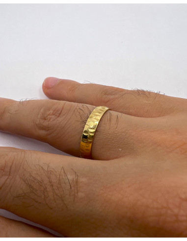 Alianza Natura Ancha en Oro 18k