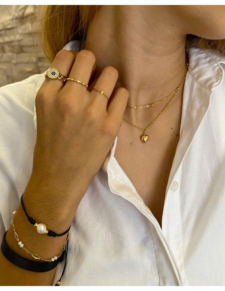 Anillo Cruz en Oro 18k