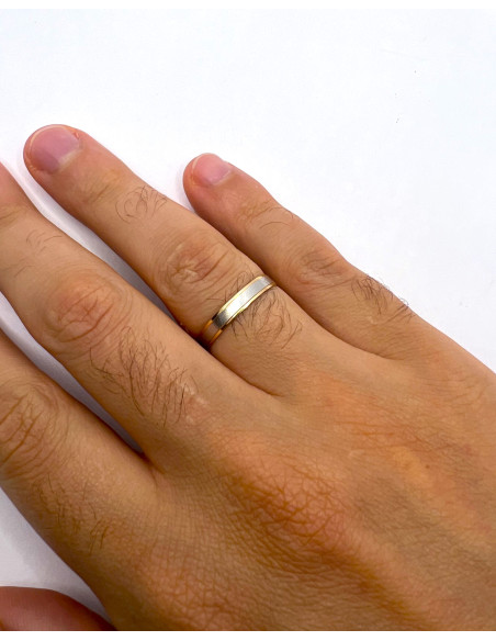 Alianza de Oro 18k Bicolor Greypath